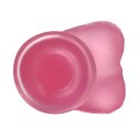 6" Jelly Studs Crystal Dildo Small Pink