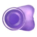 6" Jelly Studs Crystal Dildo Small Purple