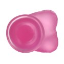 7" Jelly Studs Crystal Dildo Medium Pink
