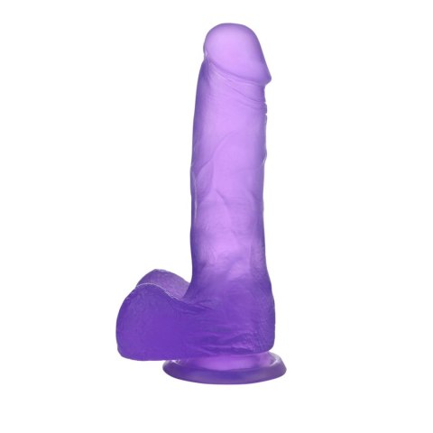 7" Jelly Studs Crystal Dildo Medium Purple