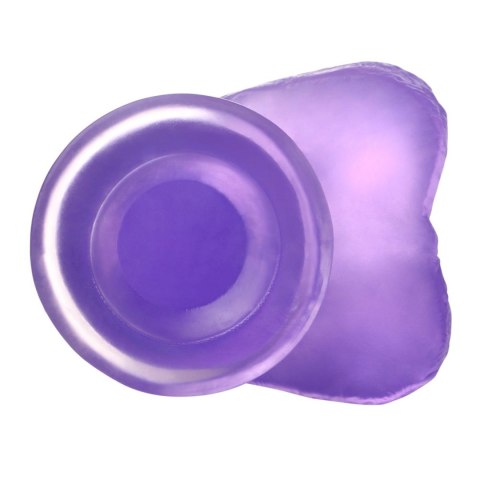 7" Jelly Studs Crystal Dildo Medium Purple