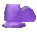 7" Jelly Studs Crystal Dildo Medium Purple