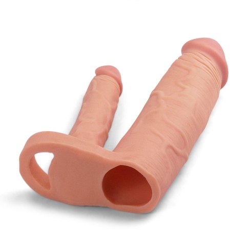 Add 2" Pleasure X Tender Double Penis Sleeve