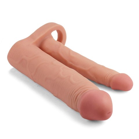 Add 2" Pleasure X Tender Double Penis Sleeve