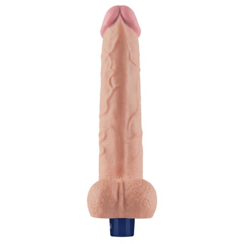 10.5" REAL SOFTEE Rechargeable TPE Vibrating Dildo(Flesh)