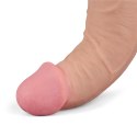 10.5" REAL SOFTEE Rechargeable TPE Vibrating Dildo(Flesh)
