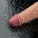 10" REAL SOFTEE Rechargeable TPE Vibrating Dildo(Flesh)