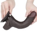 7.5'' Sliding Skin Dual Layer Dong Black