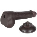 7.5'' Sliding Skin Dual Layer Dong Black