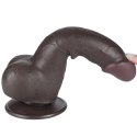 7.5'' Sliding Skin Dual Layer Dong Black