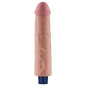 9.5" REAL SOFTEE Rechargeable TPE Vibrating Dildo(Flesh)