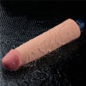 9.5" REAL SOFTEE Rechargeable TPE Vibrating Dildo(Flesh)