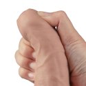 9" REAL SOFTEE Rechargeable TPE Vibrating Dildo(Flesh)