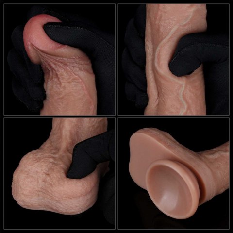 8.5'' Dual Layered Silicone Cock