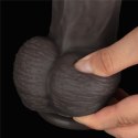 14.5'' Dual Layered Bendable Silicone Cock XXL(Black)