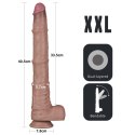 16'' Dual Layered Bendable Silicone Cock XXL(Flesh)