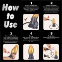 7.5'' Dual Density Silicone Inflatable Dildo