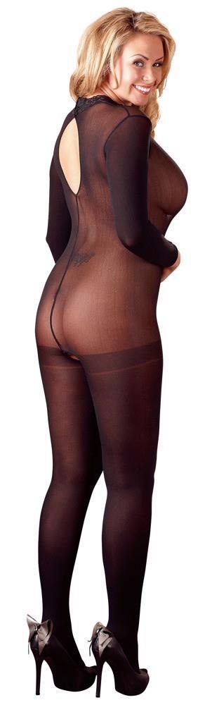 Bodystocking transparentny otwarty kroczem NO:XQSE XL-XXL NO:XQSE