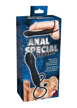 Dildo analne silikonowe You2Toys czarne 15 cm You2Toys