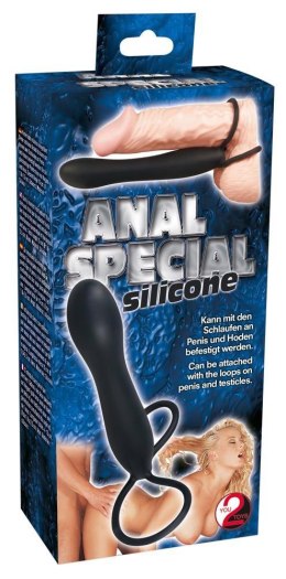 Dildo analne silikonowe You2Toys czarne 15 cm You2Toys