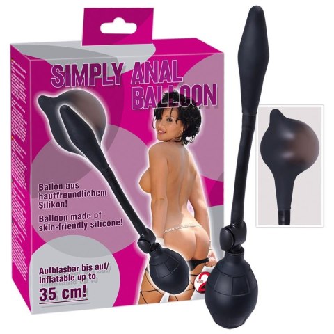 Pompowany korek analny You2Toys silikonowy czarny 30 cm You2Toys