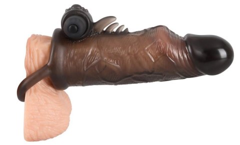 Przedłużka na penisa Rebel z wibracją i pierścieniem 19 cm Rebel