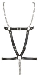 Skórzany harness ZADO z dwoma łańcuchami S L ZADO