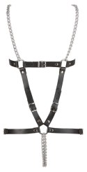 Skórzany harness ZADO z dwoma łańcuchami S L ZADO