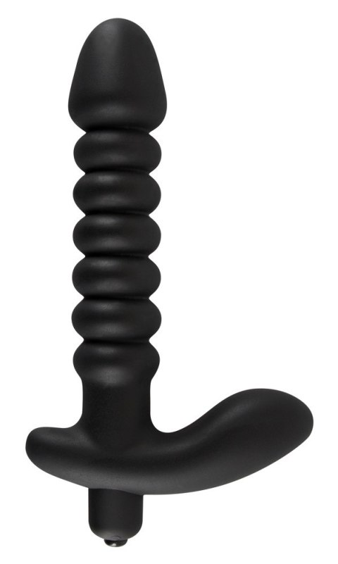 Wibrator analny silikonowy Black Velvets czarny 17 cm Black Velvets