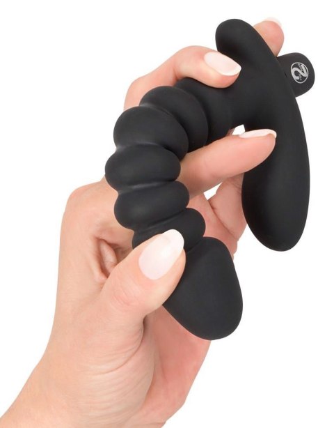 Wibrator analny silikonowy Black Velvets czarny 17 cm Black Velvets