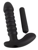 Wibrator analny silikonowy Black Velvets czarny 17 cm Black Velvets