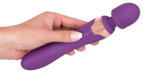 Wibrator masażer podwójny Javida fioletowy silikonowy USB 22 cm JAVIDA