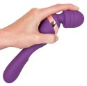Wibrator masażer podwójny Javida fioletowy silikonowy USB 22 cm JAVIDA