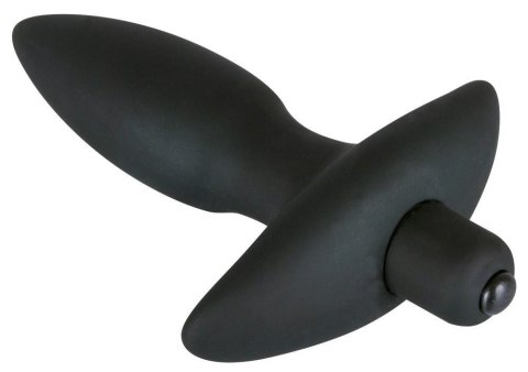 Wibrujący korek analny Black Velvets czarny silikonowy mały 13 cm Black Velvets