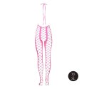 Bodystocking Ouch neonowy z halterneck różowy XS XL Ouch!