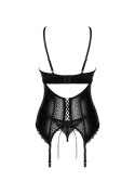 Gorset i stringi Norides Obsessive czarny XL/2XL Obsessive