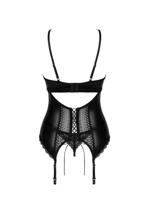 Gorset i stringi Norides Obsessive czarny XL/2XL Obsessive