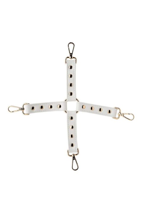 Hogtie Blaze Elite biały ze sztucznej skóry Dream Toys