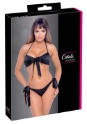 Komplet bielizny Cottelli Lingerie z kokardkami czarny S/M Cottelli LINGERIE