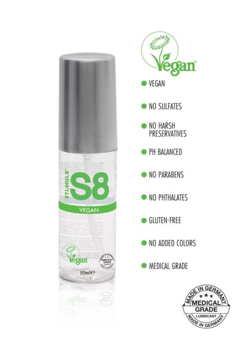 Lubrykant wegański na bazie wody S8 50ml naturalny Stimul8 S8