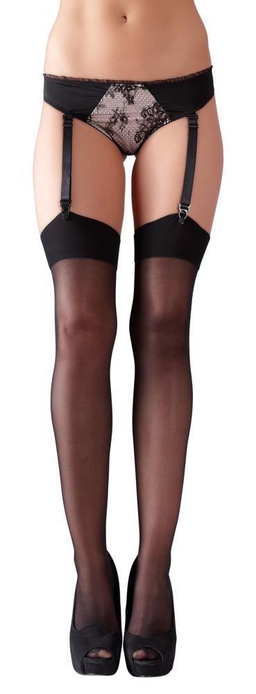 Pończochy Cottelli LEGWEAR czarne do szelek 20 den Cottelli LEGWEAR