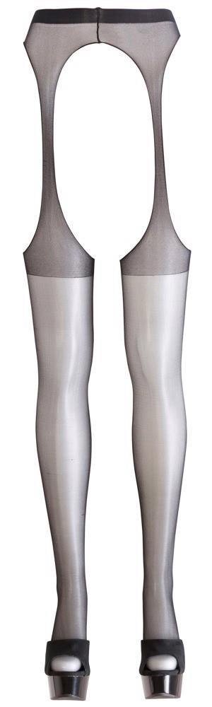Rajstopy z pasem do pończoch Cottelli LEGWEAR czarne L/XL Cottelli LEGWEAR