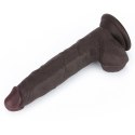 7.5'' Sliding Skin Pro II Dual Layer Silicone Dong (Black)