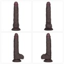 7.5'' Sliding Skin Pro II Dual Layer Silicone Dong (Black)