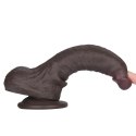 7'' Sliding Skin Pro II Dual Layer Silicone Dong (Black)