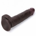 8.5'' Sliding Skin Pro II Dual Layer Silicone Dong (Black)
