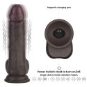 8.5"8.5" Vibrating Sliding Skin Pro II Silicone Dong (Black)
