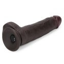 8.5"8.5" Vibrating Sliding Skin Pro II Silicone Dong (Black)