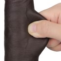 8.5"8.5" Vibrating Sliding Skin Pro II Silicone Dong (Black)