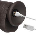8.5"8.5" Vibrating Sliding Skin Pro II Silicone Dong (Black)
